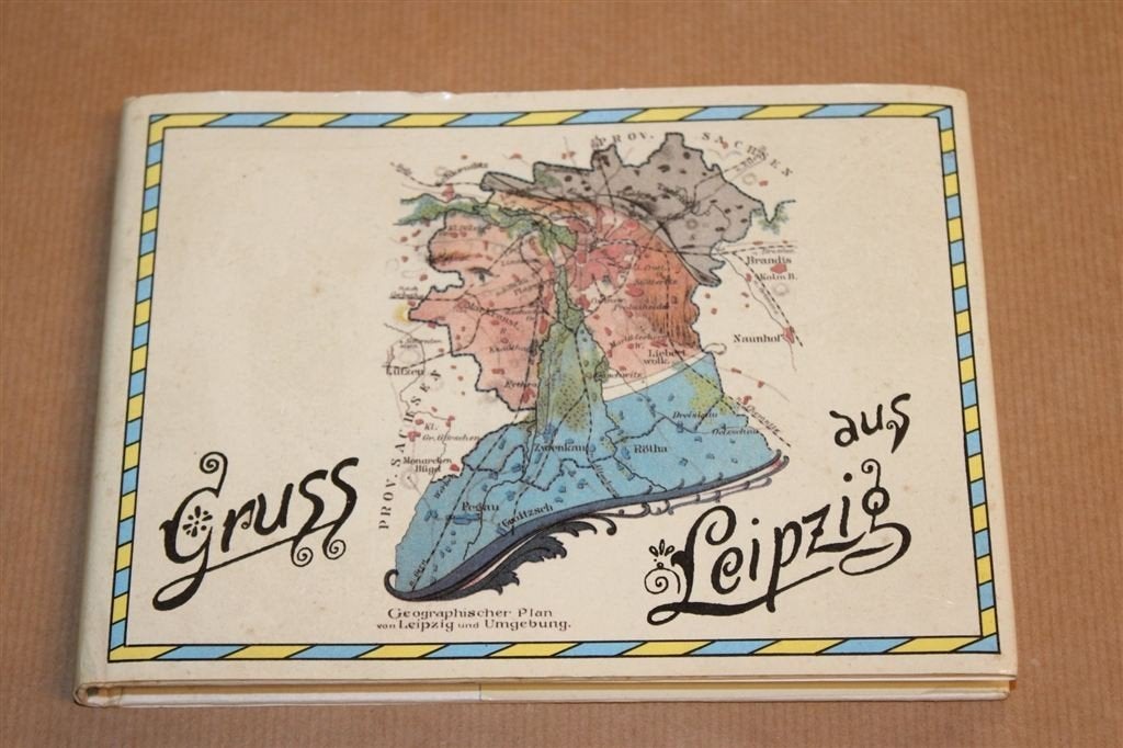Gruss aus Leipzig — Oud Leipzig op Ansichtkaarten 1990, Ophalen of Verzenden, Gelezen, Europa