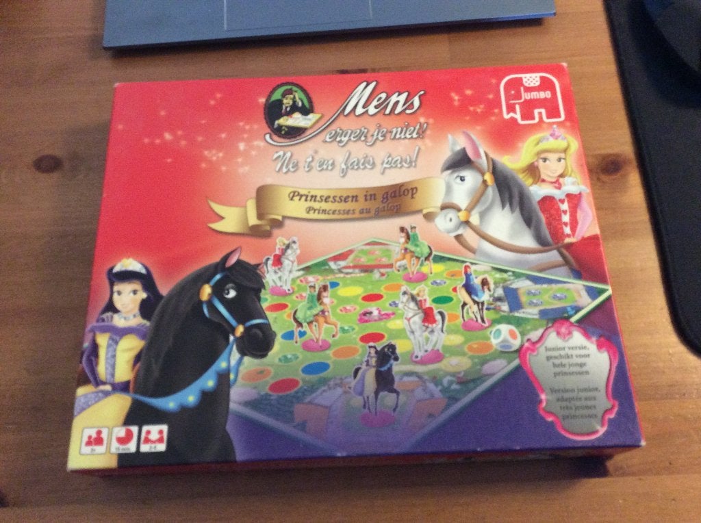 Mens erger je niet Prinsessen in Galop. gebruikt, Een of twee spelers, Ophalen of Verzenden, Gebruikt, Jumbo