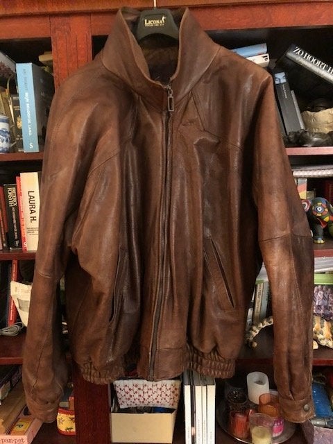 Heren Jack leer XL, Ophalen, Bruin, Maat 56/58 (XL), Tailor made