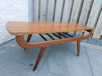 Salontafel Louis van Teeffelen, Huis en Inrichting, Tafels | Salontafels, Ophalen, Gebruikt, 100 tot 150 cm, 50 tot 100 cm
