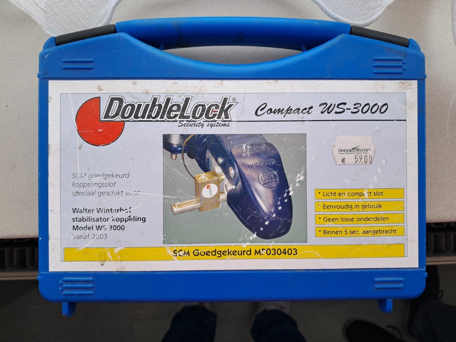 Koppelingslot caravan aanhanger Doublelock Compact WS-3000, Ophalen of Verzenden, Gebruikt