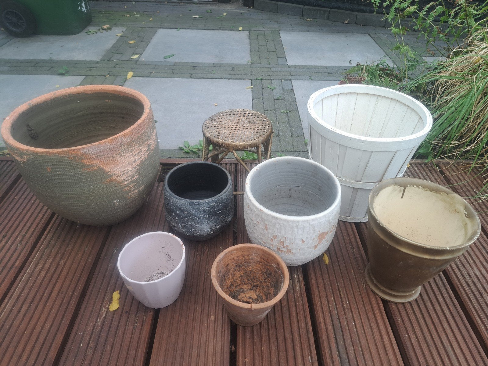 bloempottem, Ophalen, Rond, Aardewerk, Minder dan 40 cm