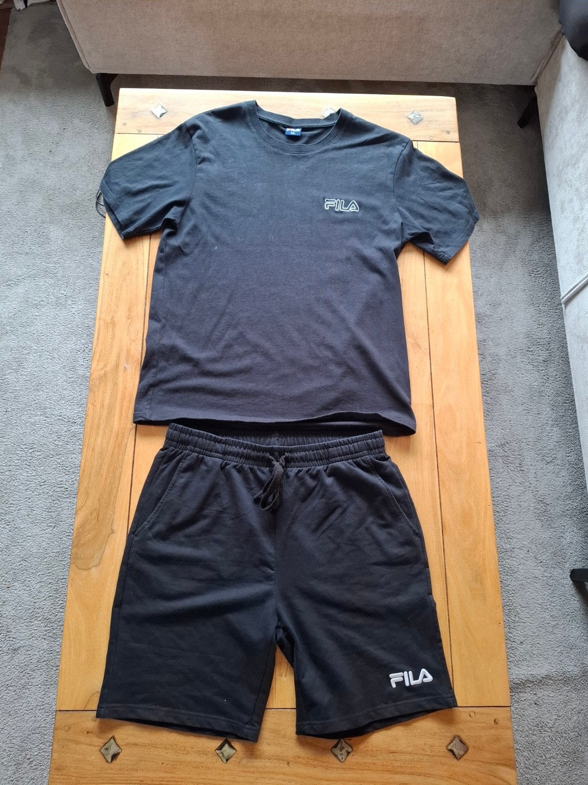 Fila Zomer Pak Maat L zwart, Ophalen of Verzenden, Zo goed als nieuw, Fila