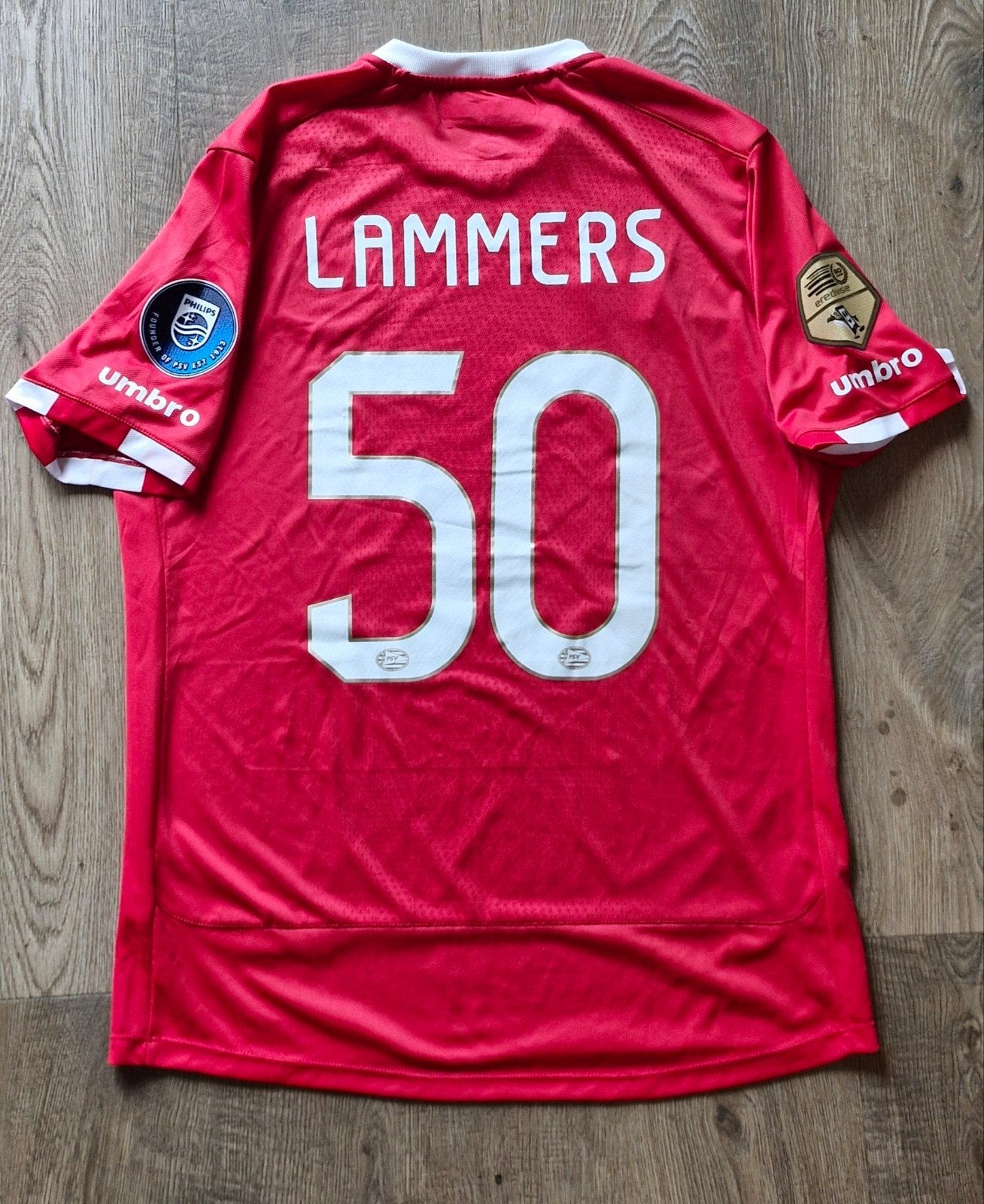 Matchworn shirt Sam Lammers PSV debuutseizoen 2016/2017, Verzamelen, Ophalen of Verzenden, Zo goed als nieuw, PSV, Shirt