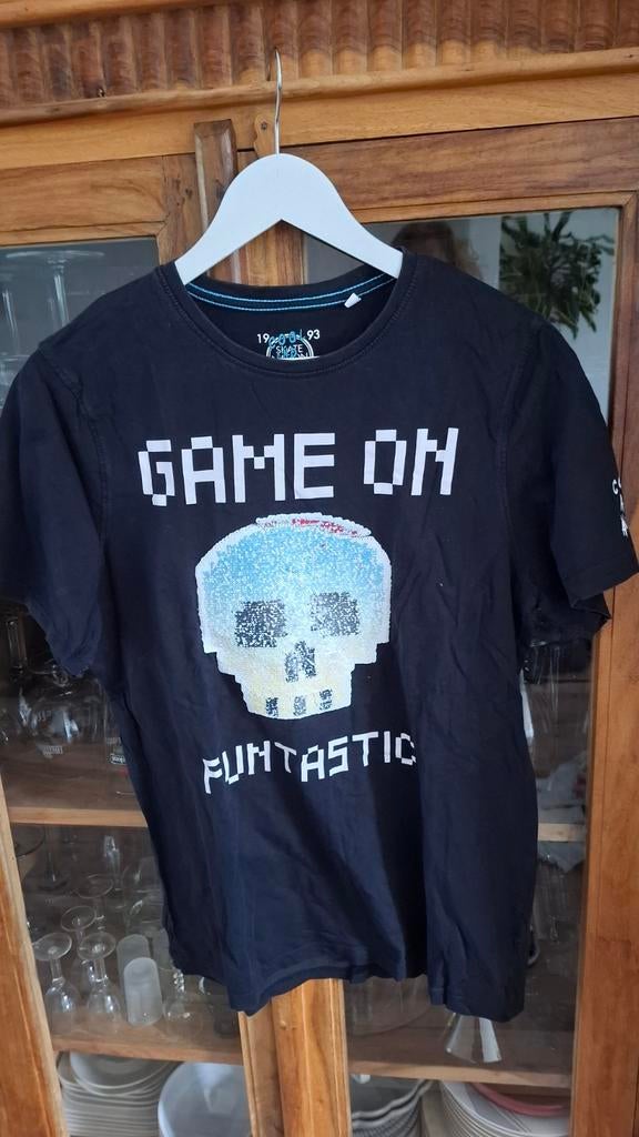 Nieuw T-shirt  Game On opdruk,omkeerbare pailletten mt 182, Nieuw, Overige maten, Ophalen of Verzenden, Jongen