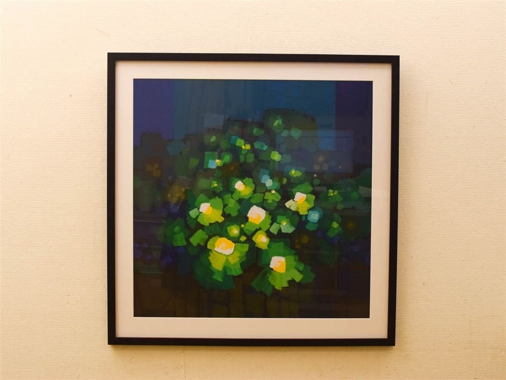 Schilderij bloemen in lijst 51543
