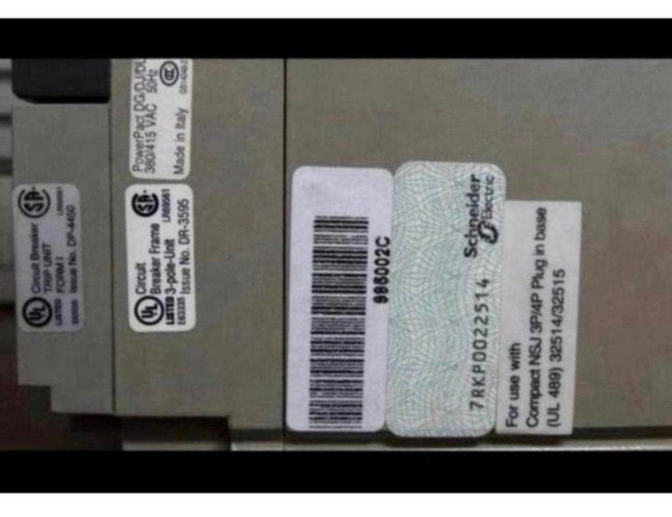 Square schakelkast Circuit-breaker D Powerpact 400amp 3-pole, Ophalen of Verzenden, H, H, Hb