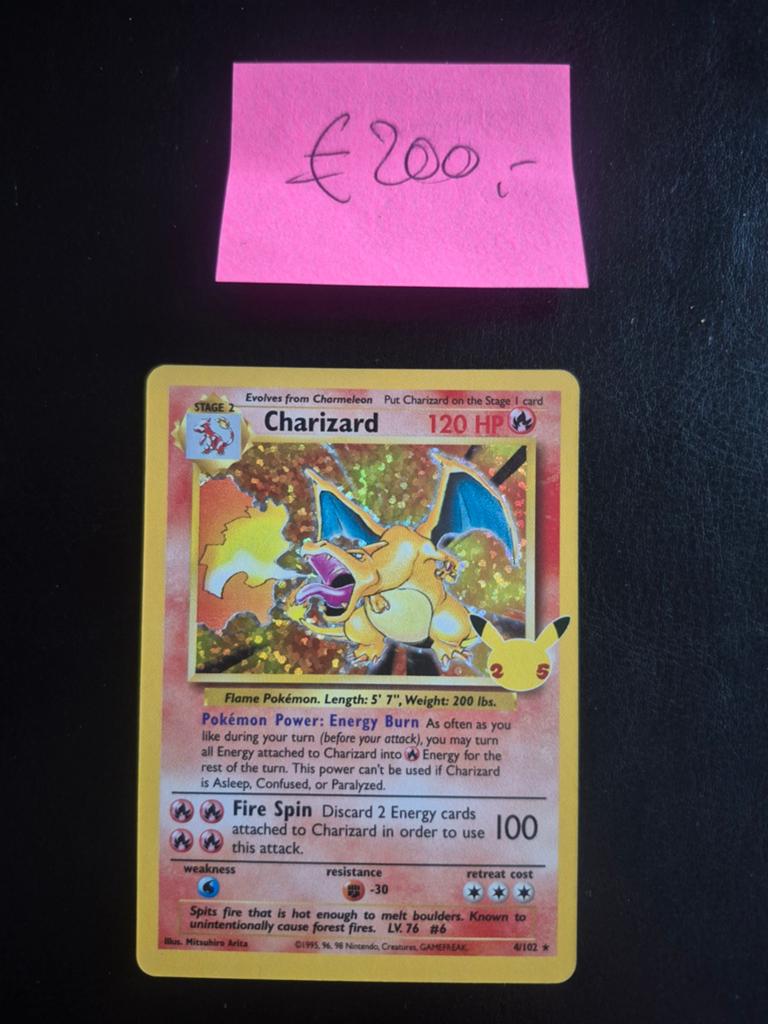 Charizard celebration, Ophalen