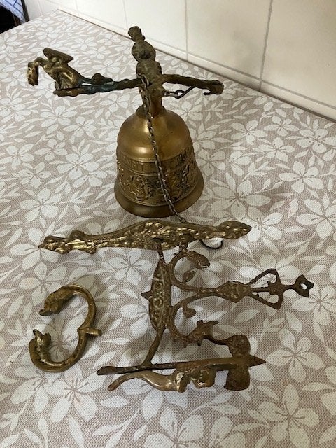 koperen kloosterbel, Antiek en Kunst, Ophalen, Koper