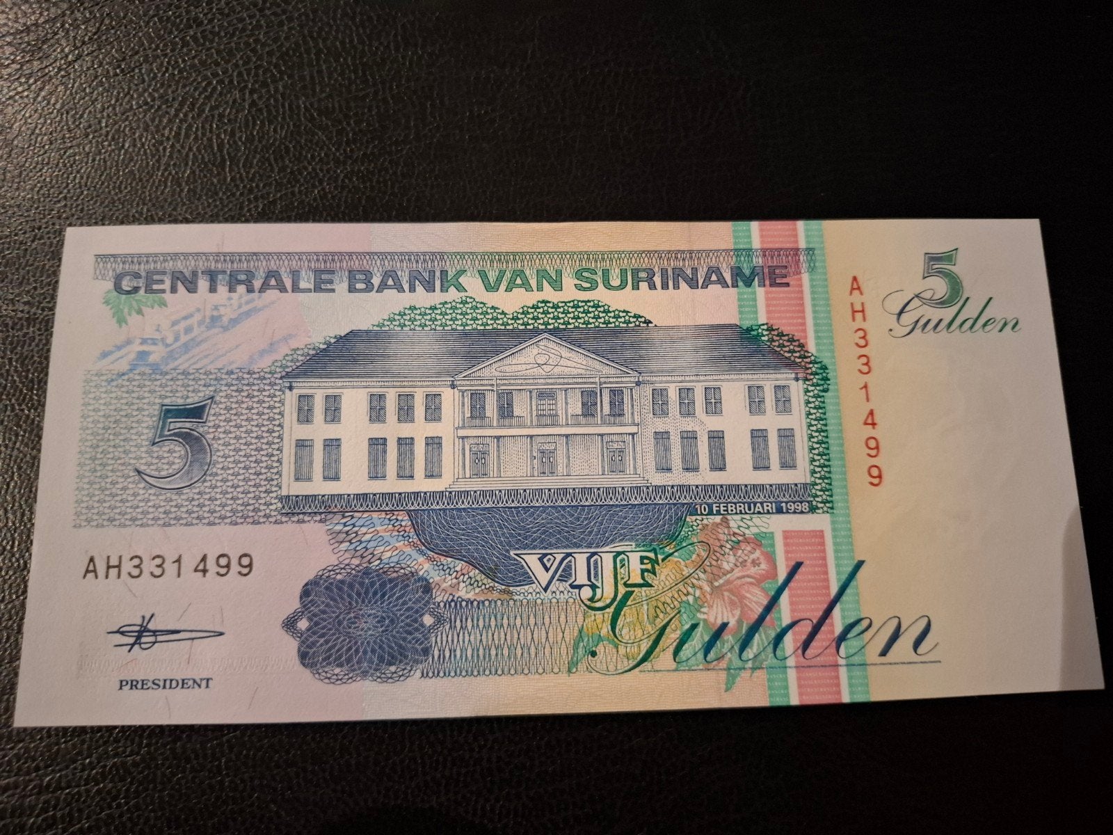 ### Suriname 5 gulden 1998 ###, Postzegels en Munten, Bankbiljetten | Amerika, Verzenden, Midden-Amerika