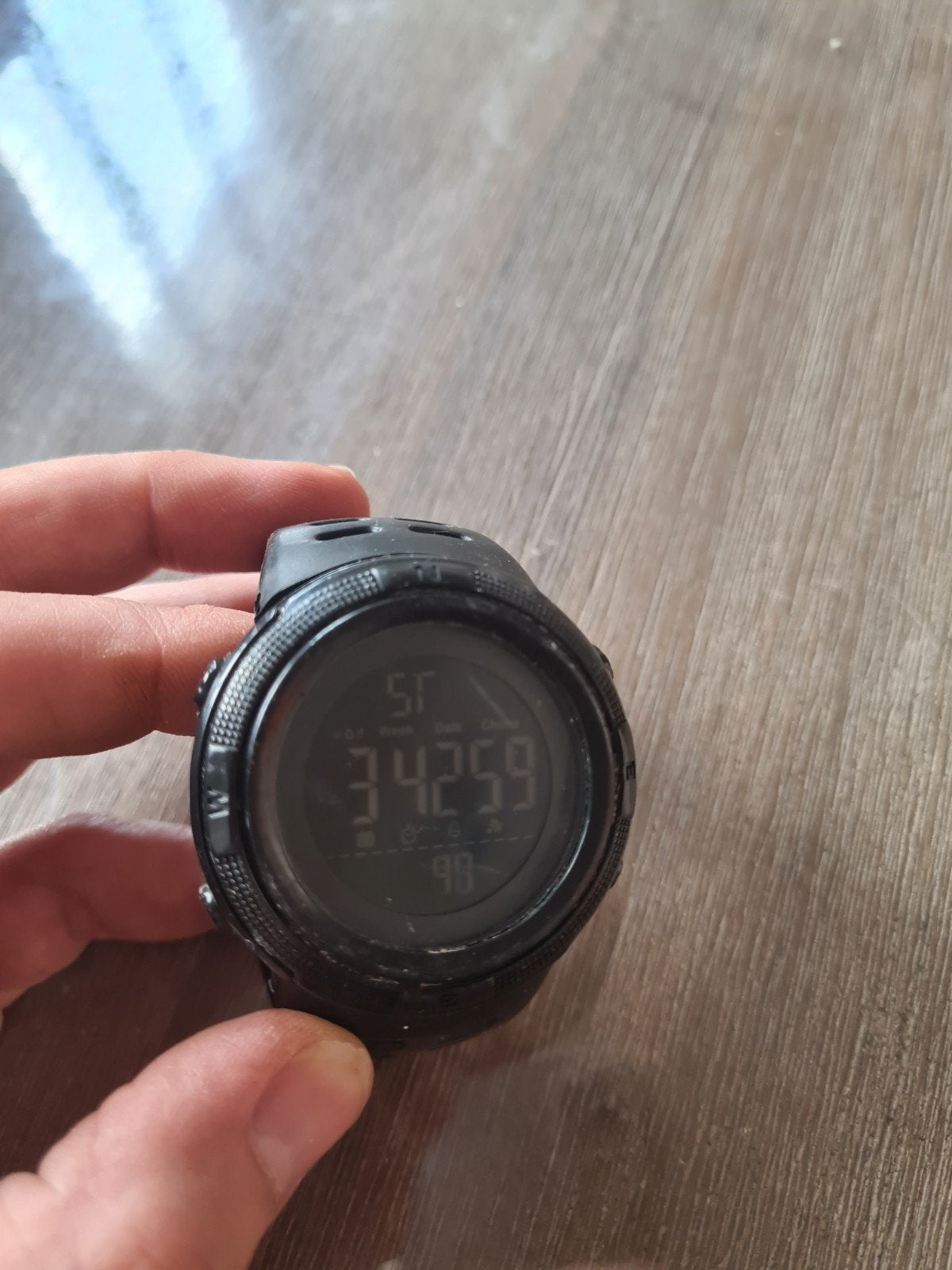 Skmei horloge 1251, Ophalen of Verzenden, Zwart, Android