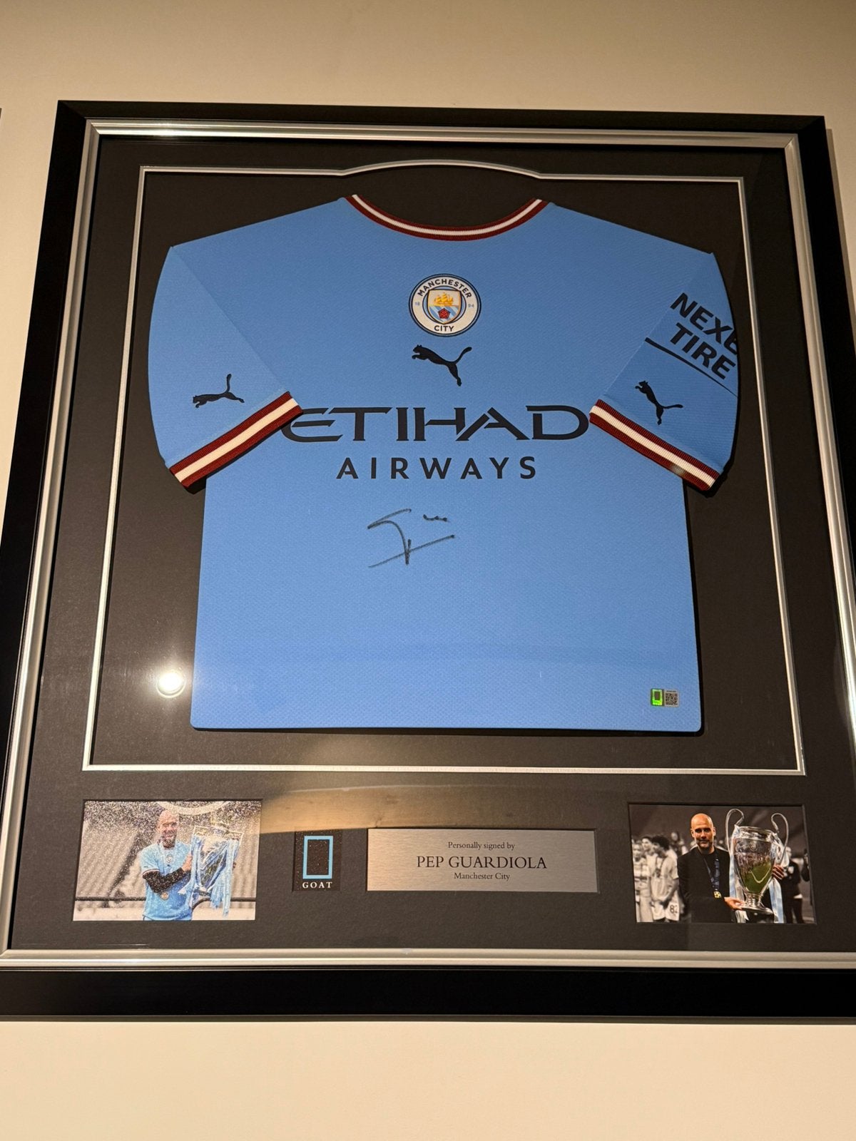 Gesigneerd Shirt Pep Guardiola, Ophalen, Zo goed als nieuw