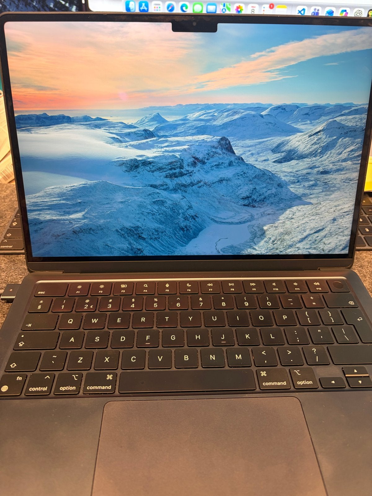 MacBook Air M2 2022 - 24GB RAM, 512GB SSD, Midnight Blue, Ophalen, Qwerty, 13 inch, Zo goed als nieuw
