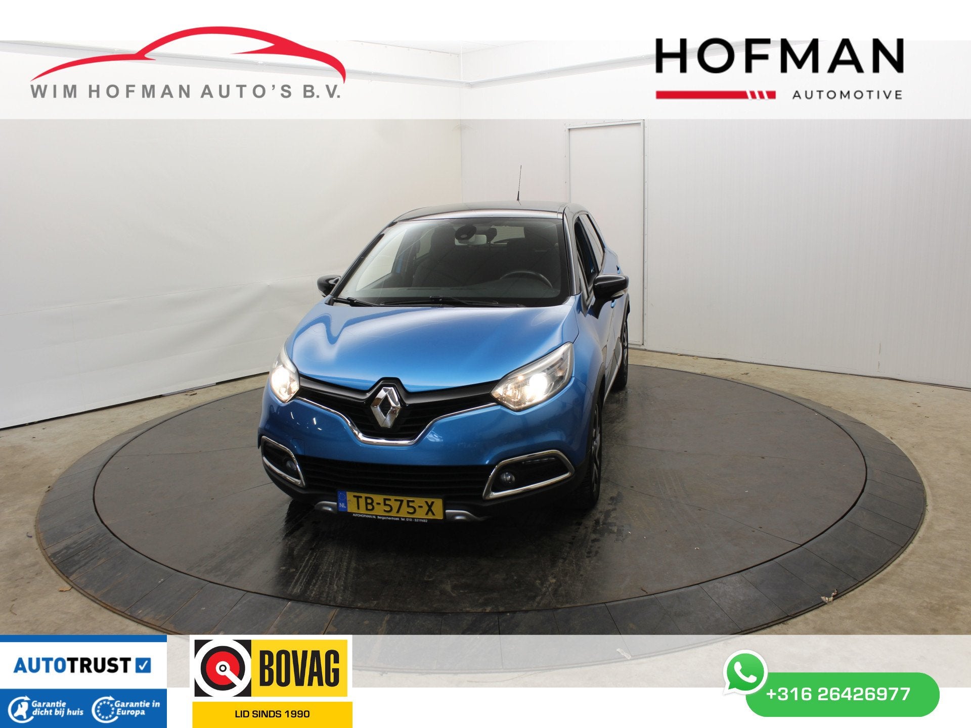 Renault Captur 1.2 TCe Dynamique Automaat Navigatie cylinder, Euro 6, 4 cilinders, Blauw, 120 pk