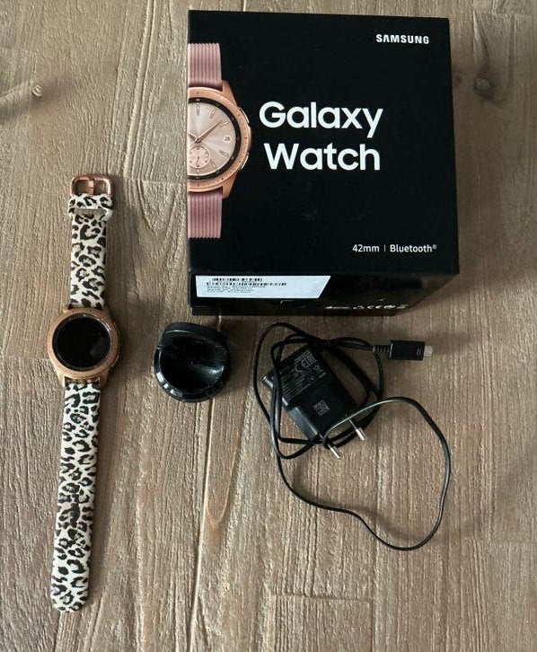 Samsung Galaxy Watch 42mm, Ophalen, Roze, Android, Afstand