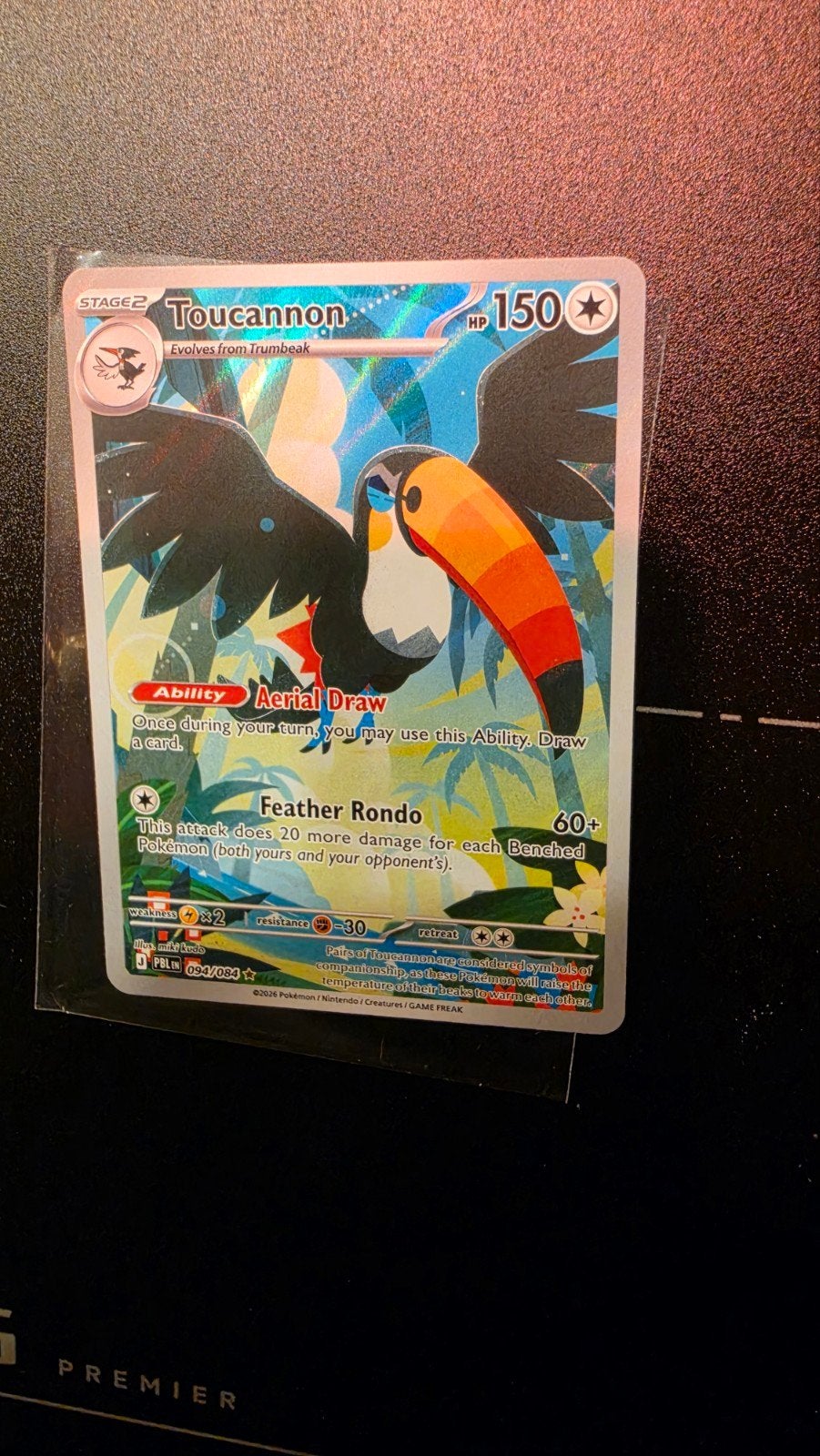 Toucannon 094/084 Pokémon kaart - Mint conditie, Ophalen of Verzenden, Zo goed als nieuw, Losse kaart