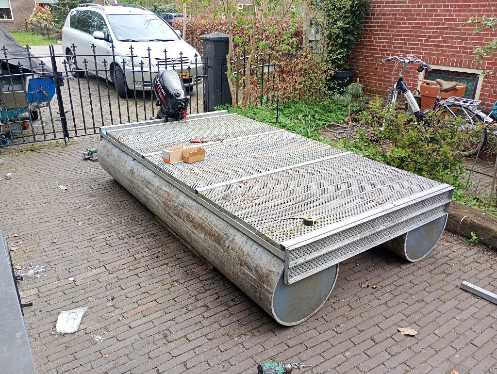 Vlot met buitenboordmotor, Watersport en Boten, Ophalen, Overige typen