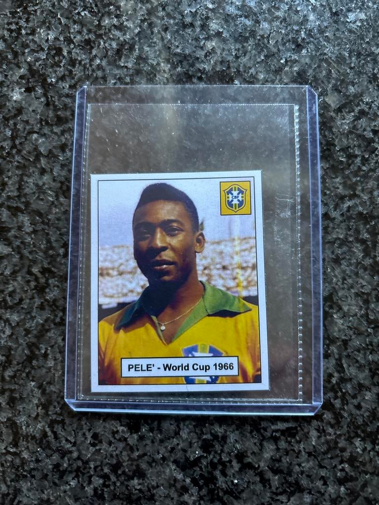 Pele voetbalplaatje - Maxpunta World Cup 1966, Verzenden, Zo goed als nieuw, Buitenlandse clubs, Poster, Plaatje of Sticker