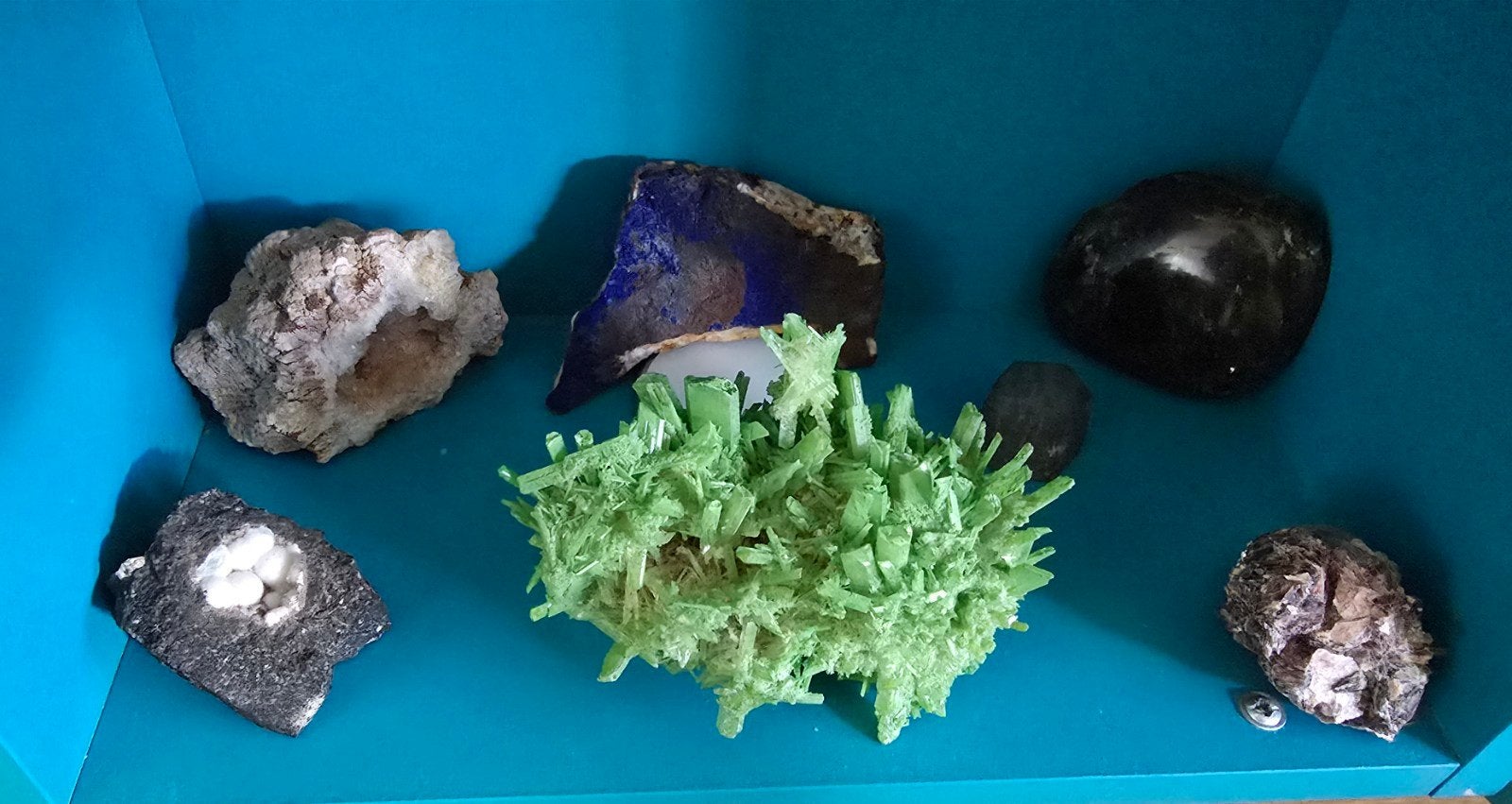Bijzondere verzameling schelpen en mineralen (uniek!), Ophalen, Mineraal