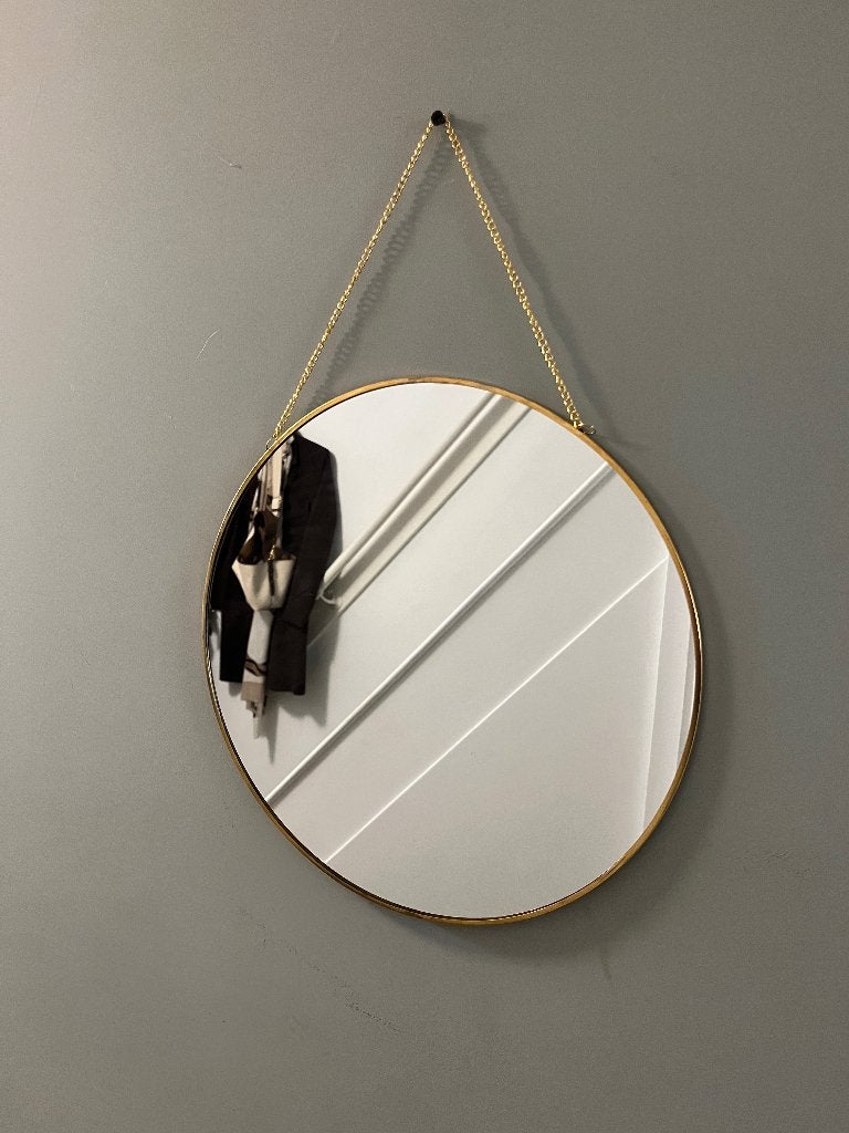3 Nieuwe Spiegels 6 Rond van Mica Decorations Goudkleur, Ophalen, Minder dan 50 cm, Rond, Nieuw
