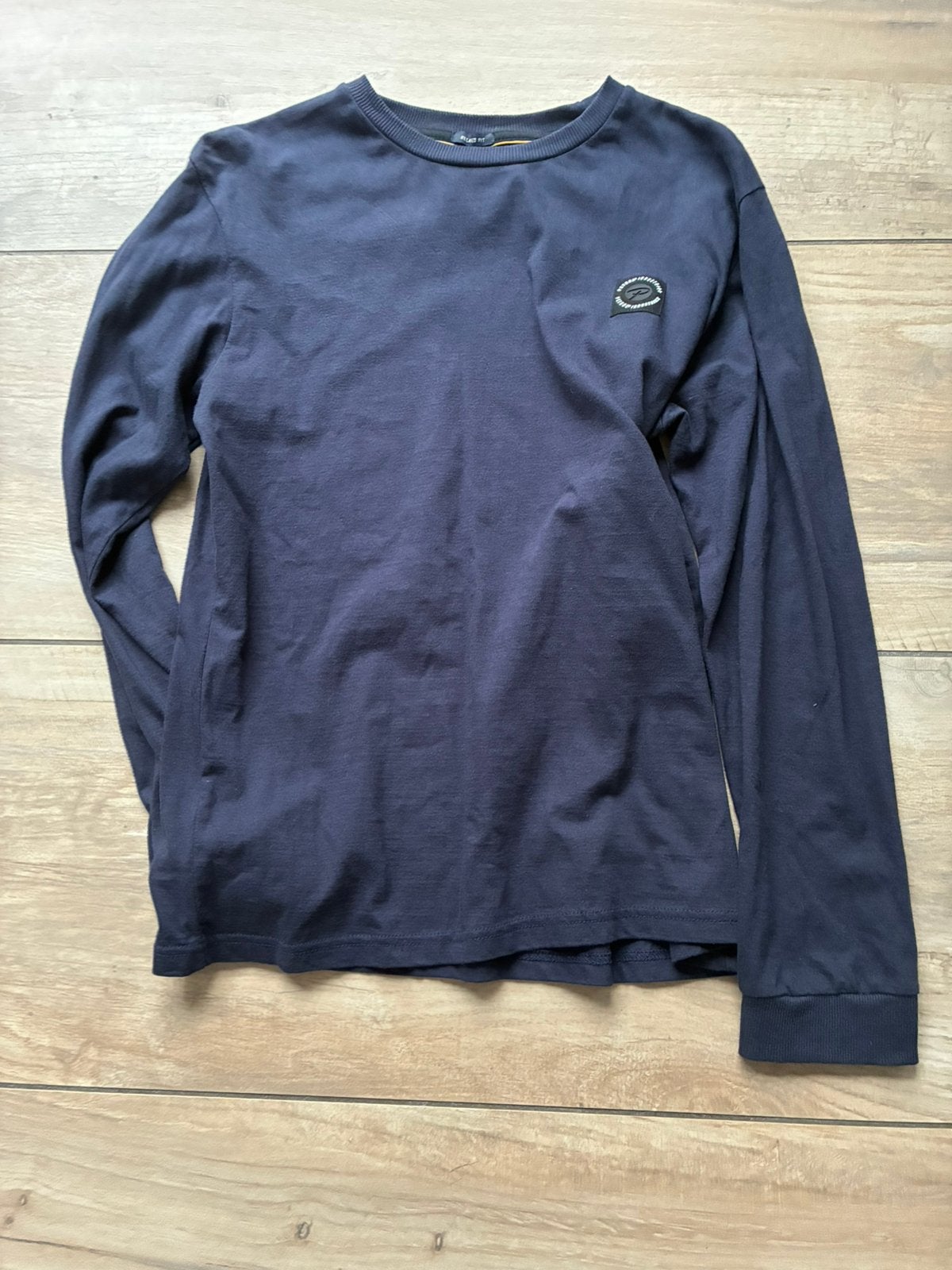 3 shirts en 1 trui Petrol, Ophalen of Verzenden, Zo goed als nieuw, Jongen, Trui of Vest