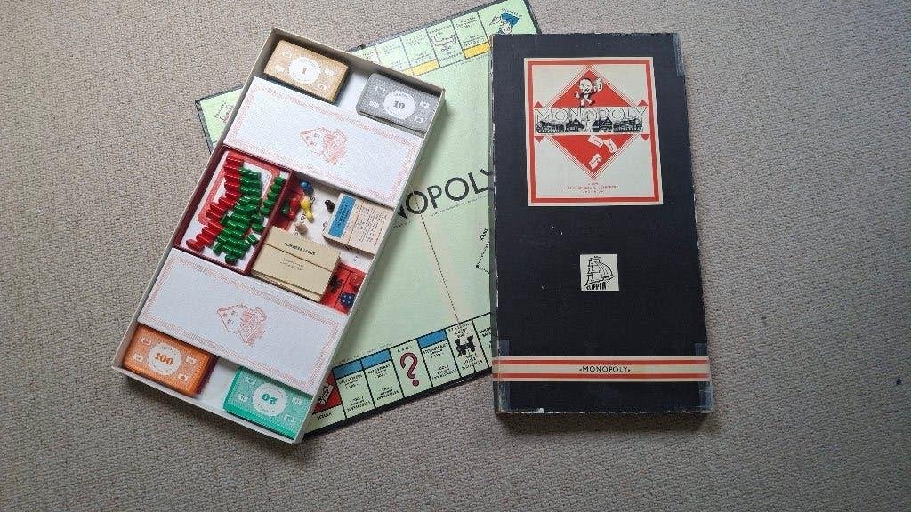 Te koop: Oud Monopoly spel (ca. 60 jaar):, Hobby en Vrije tijd, Vijf spelers of meer, Ophalen, Gebruikt, Clipper, makers van monopoly
