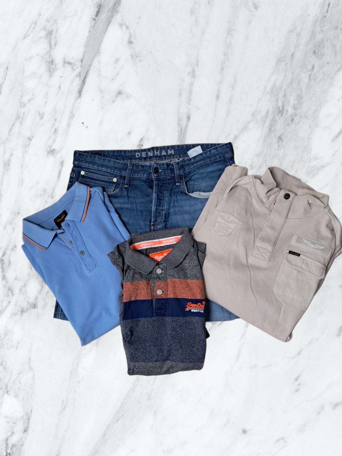 Kledingpakket: Denham, PME Legend, Superdry (maat 36/XL), Ophalen of Verzenden, Gedragen, Pme Legend