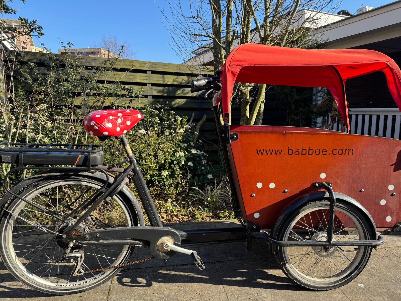 Babboe big elektrisch, Fietsen en Brommers, Fietsen | Bakfietsen, Ophalen, Zo goed als nieuw, 4 kinderen of meer, Elektrisch