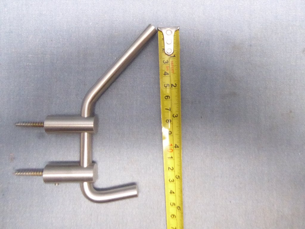 Cool-Line satijnen roestvrijstalen hoeden-/jashaak | nieuw, Wandkapstok, Nieuw, Ophalen of Verzenden, Minder dan 100 cm