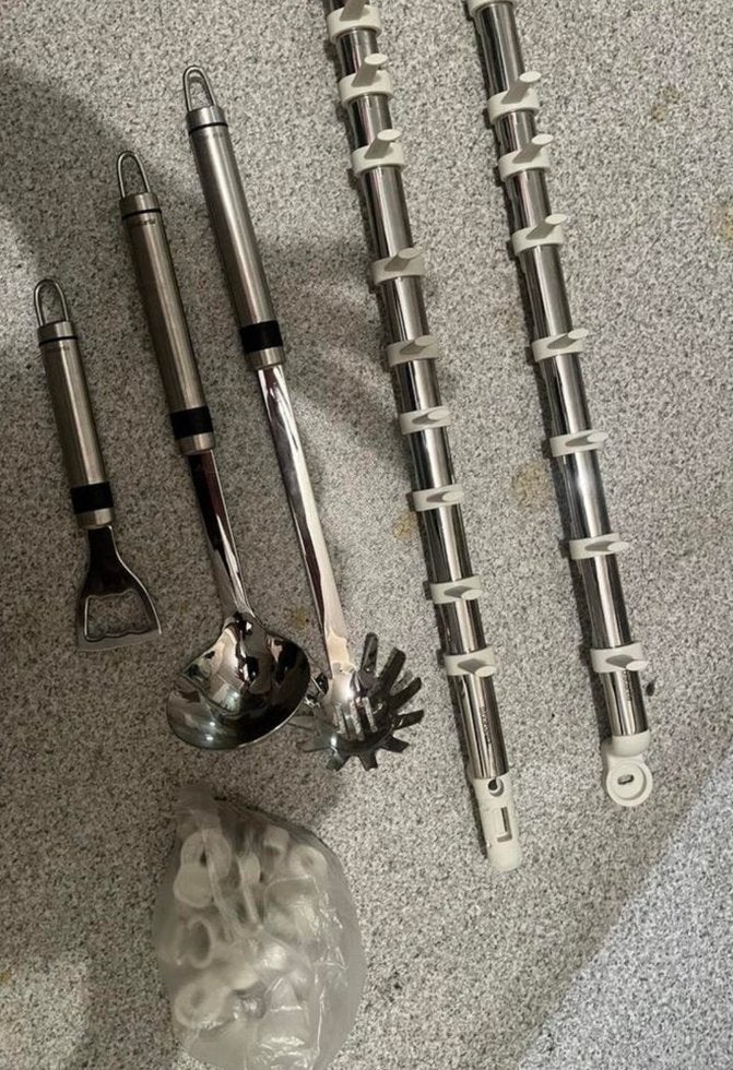 BRABANTIA - ophang rek voor aan de muur., Ophalen, Zilver, Wandhanger, Zo goed als nieuw
