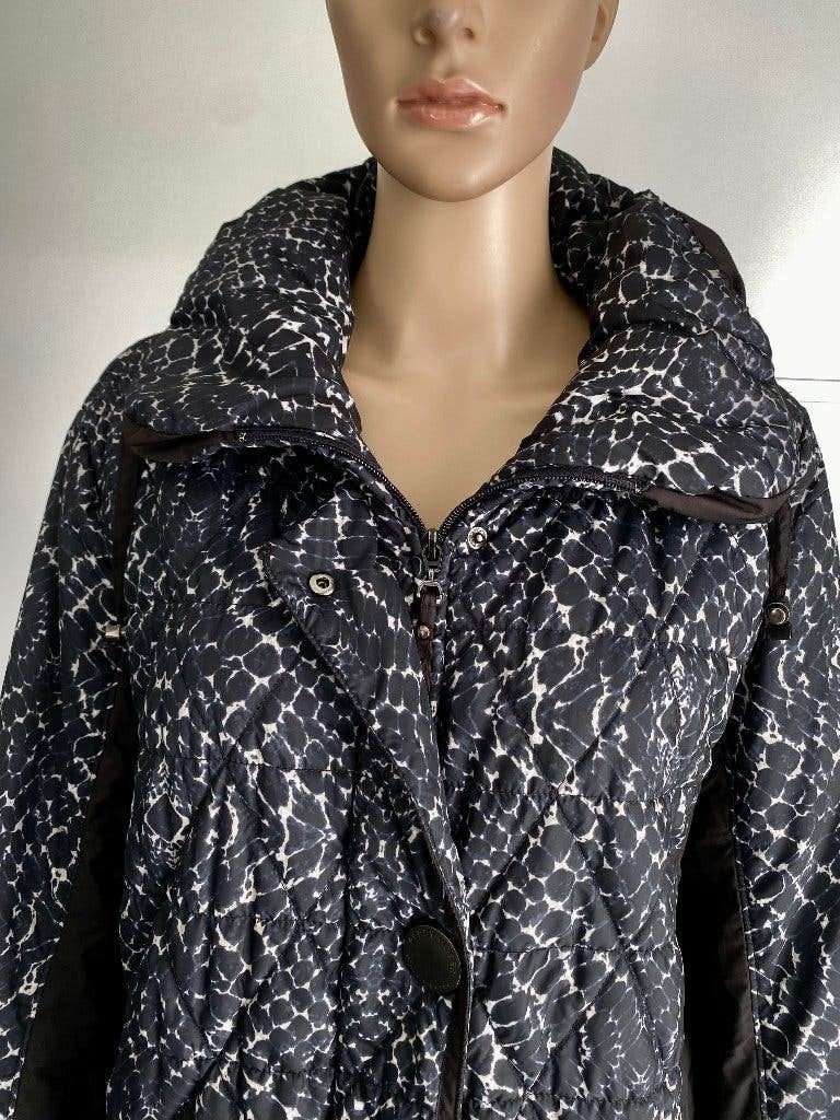 K344 Gerry Weber 46=XL jas winterjas zwart jack gewatteerd, Zwart, Maat 46/48 (XL) of groter, Ophalen of Verzenden, Zo goed als nieuw