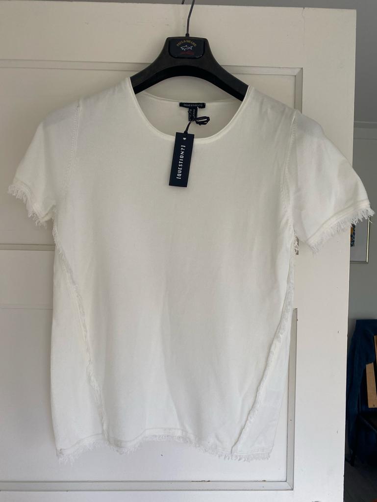 Question nieuw shirt creme/wit maat XL, Wit, Maat 42/44 (L), Ophalen of Verzenden, Zo goed als nieuw