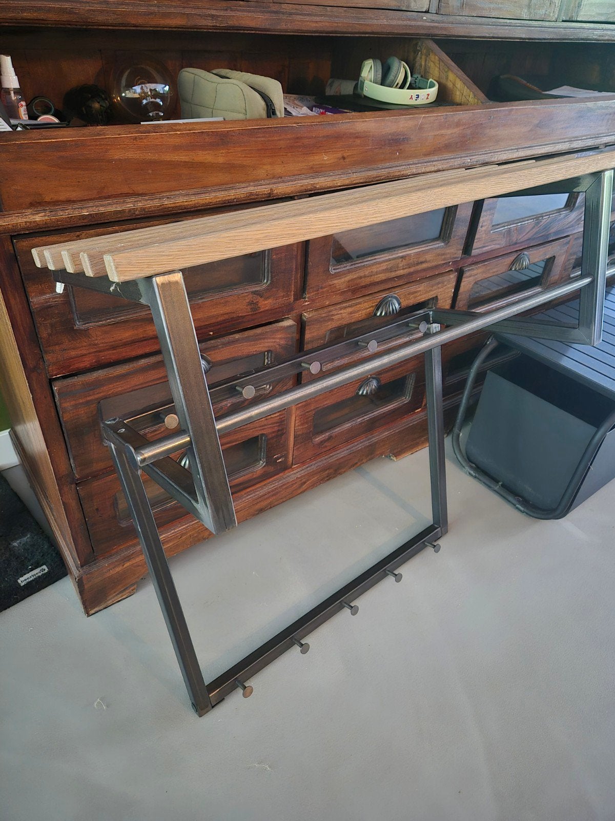 Spinder Design Rizzoli wandkapstok - Hout en Metaal, Huis en Inrichting, Woonaccessoires | Kapstokken, Zo goed als nieuw, Minder dan 100 cm