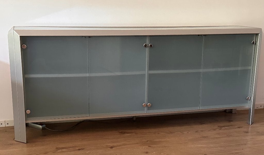 Dressoir, Ophalen, Met plank(en), Gebruikt, Glas