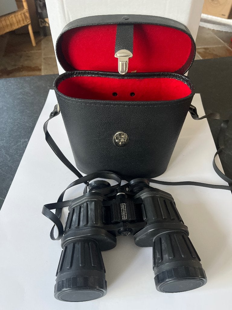 Verrekijker Splend Compact 7x50 met draagtas, Gebruikt, Minder dan 8x, Met hoes of tas, Porro (met knik)