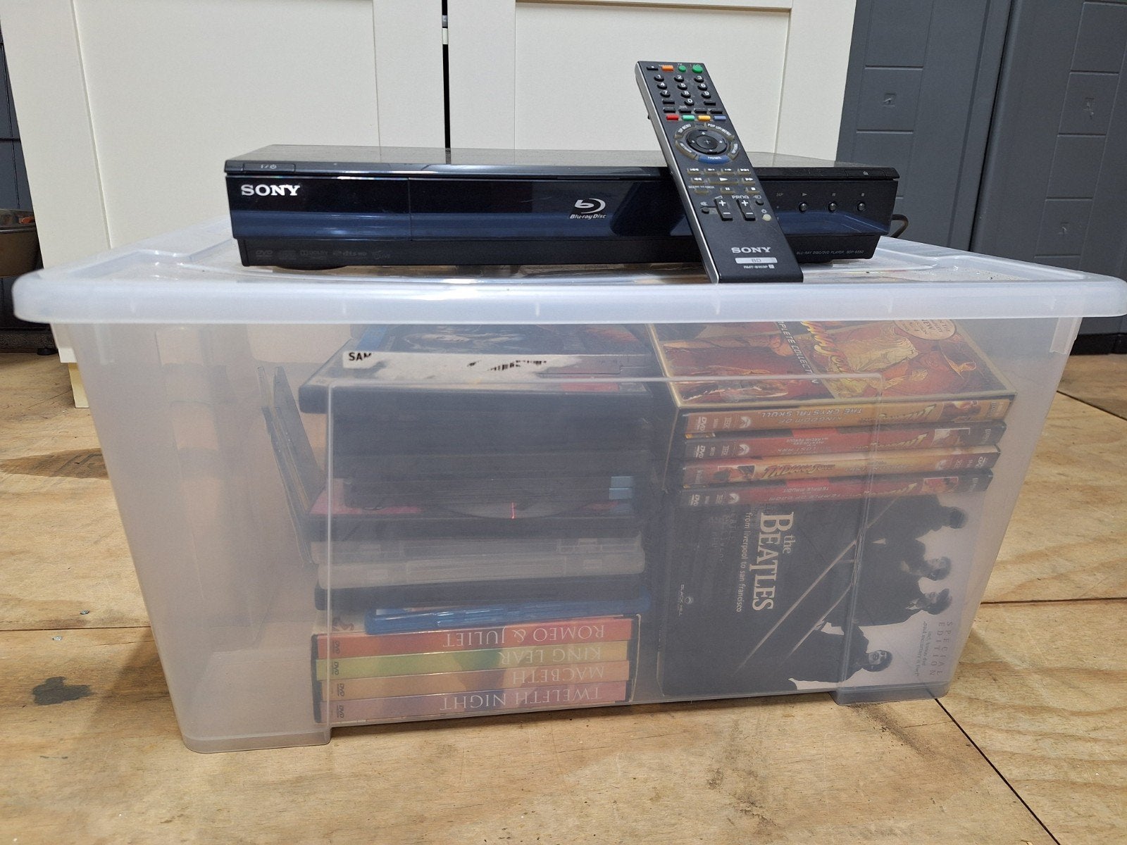 blu-raydisc speler met diverse deden en blurays, Ophalen of Verzenden, Zo goed als nieuw, Sony