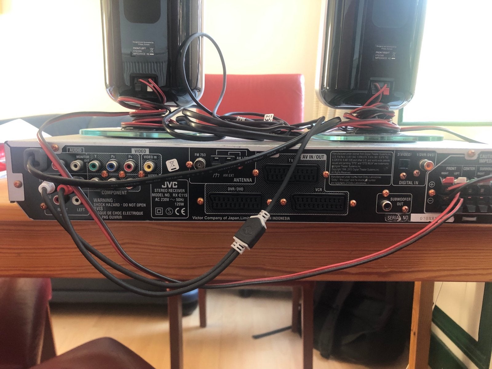 JVC RX-E113 Home Cinema Set met Philips Speakers, Ophalen, JVC, Minder dan 40 watt, Overige spelers