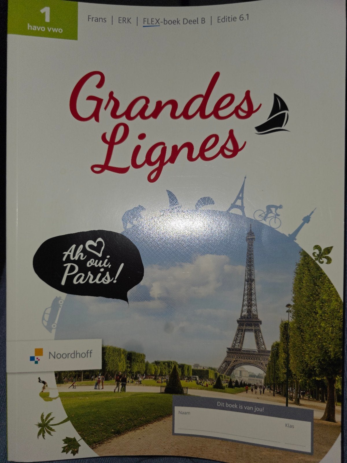 Grandes Lignes 1 havo vwo Frans FLEX-boek Deel B, Boeken, Ophalen of Verzenden, Gelezen, HAVO, Frans