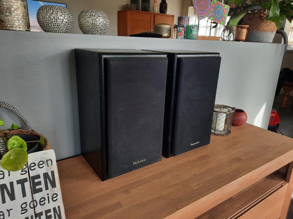 Technics SB-CS50 vintage luidsprekers 2 weg, Audio, Tv en Foto, Overige merken, Gebruikt, Ophalen of Verzenden, 60 tot 120 watt