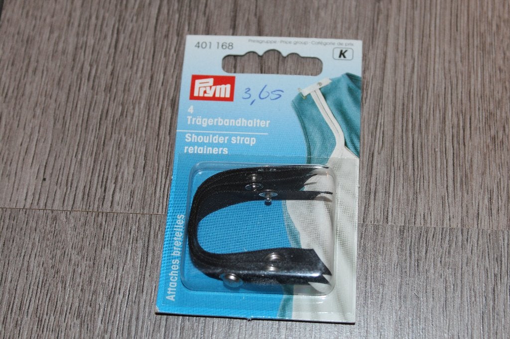 Prym 401168 Schouderbandhouder zwart 4 st #2115, Ophalen of Verzenden, Nieuw, Overige typen