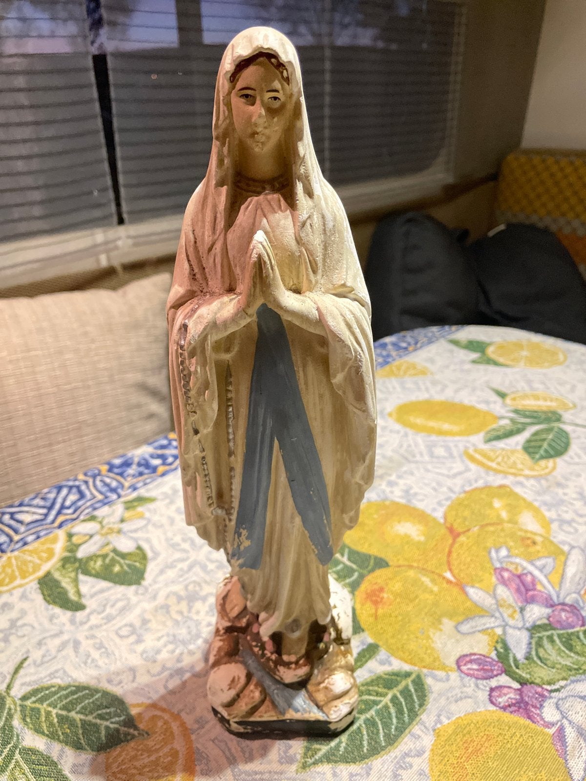 Antieke Mariabeeld - Religieuze Decoratie, Antiek en Kunst, Ophalen of Verzenden