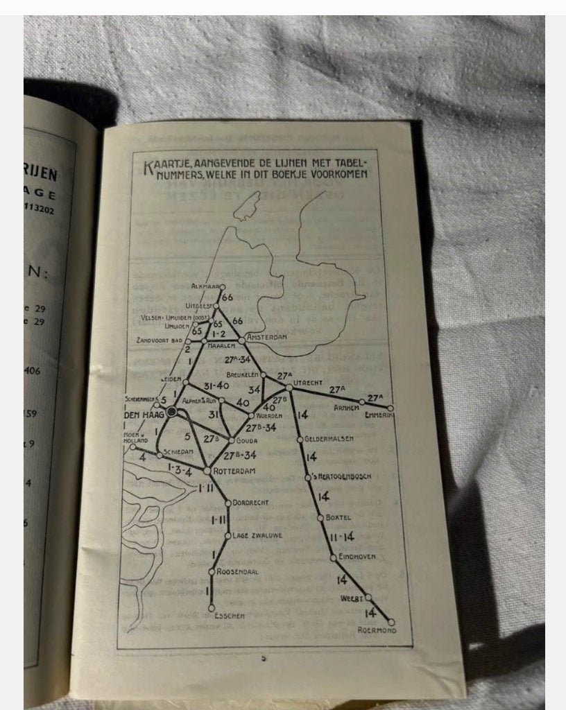 Speciale Dienst regeling 1937 Nederlandse Spoorwegen, Ophalen of Verzenden