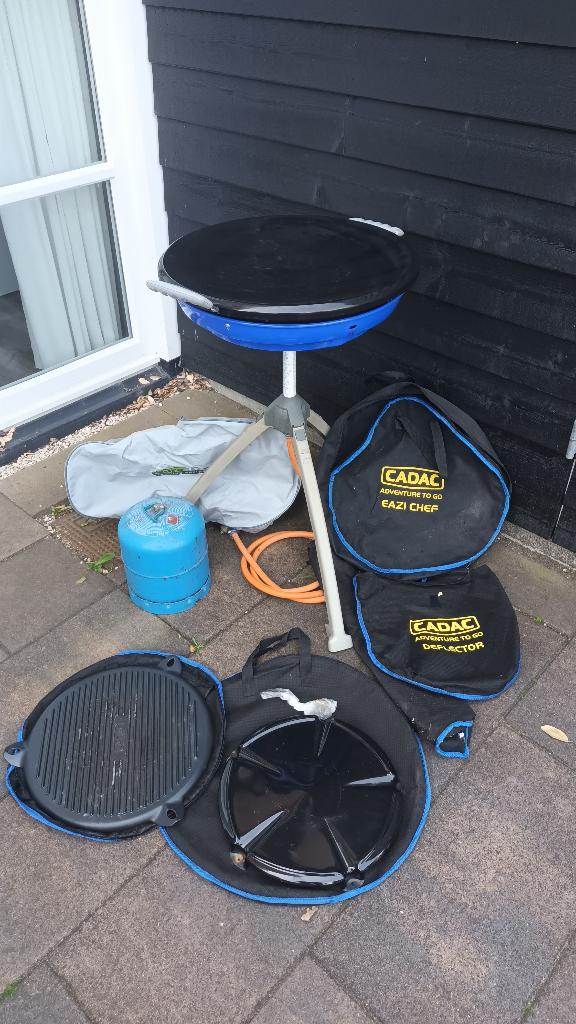 Cadac Eazi-chef Skottelbraai + gastank en div accessoires, Tuin en Terras, Gasbarbecues, Ophalen, Gebruikt, Cadac