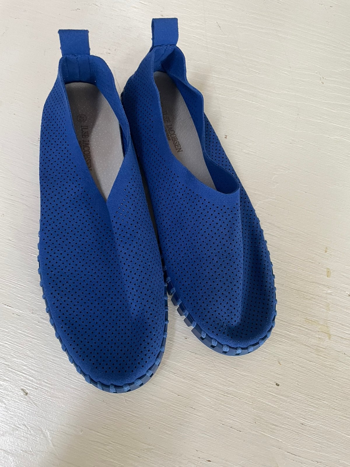 Instappers Ilse Jacobsen 40, Blauw, Instappers, Ophalen of Verzenden, Zo goed als nieuw