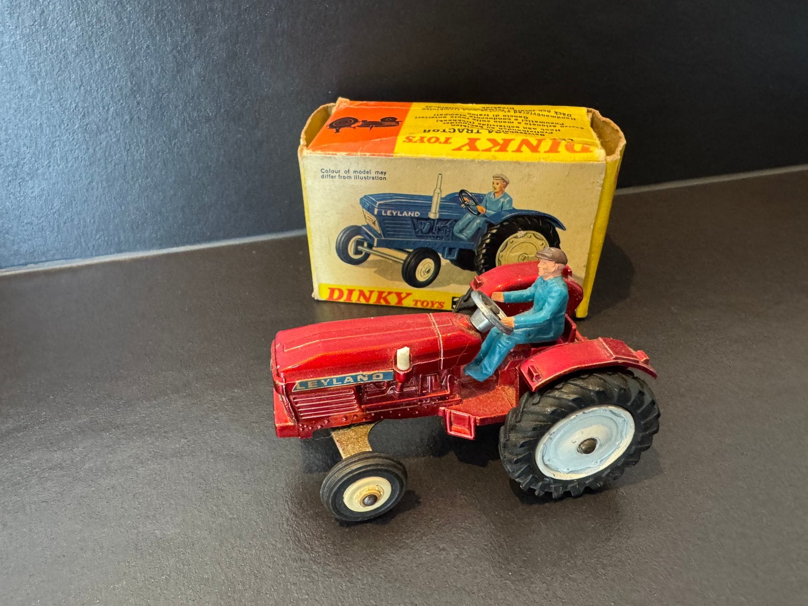 Set van 3 Leyland Tractoren -Dinky Toys, Overige merken, Gebruikt, 1:50 of kleiner, Overige typen