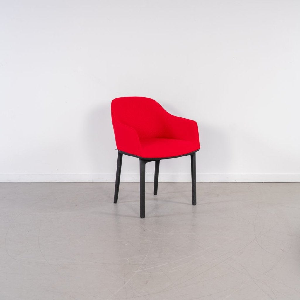 Vitra Softshell Stoel Rood Stof - Zwart, Niet ingevuld, Zo goed als nieuw, Niet ingevuld, Niet ingevuld