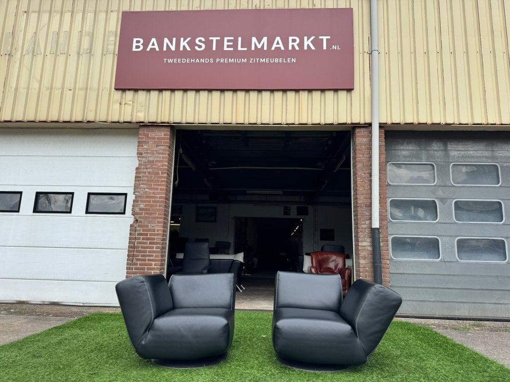 Leolux Rising Dunes fauteuils zwart design relax stoelen, Leolux, Hout, Geen, Pahest@hotmail.nl