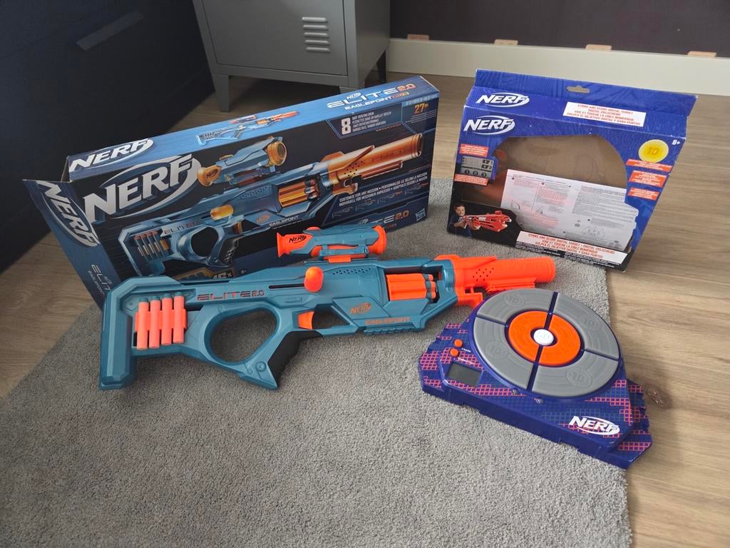 Nerf Elite 2.0 Eaglepoint RD-8 Blaster met digitaal doel, Ophalen of Verzenden, Zo goed als nieuw, Jongen of Meisje
