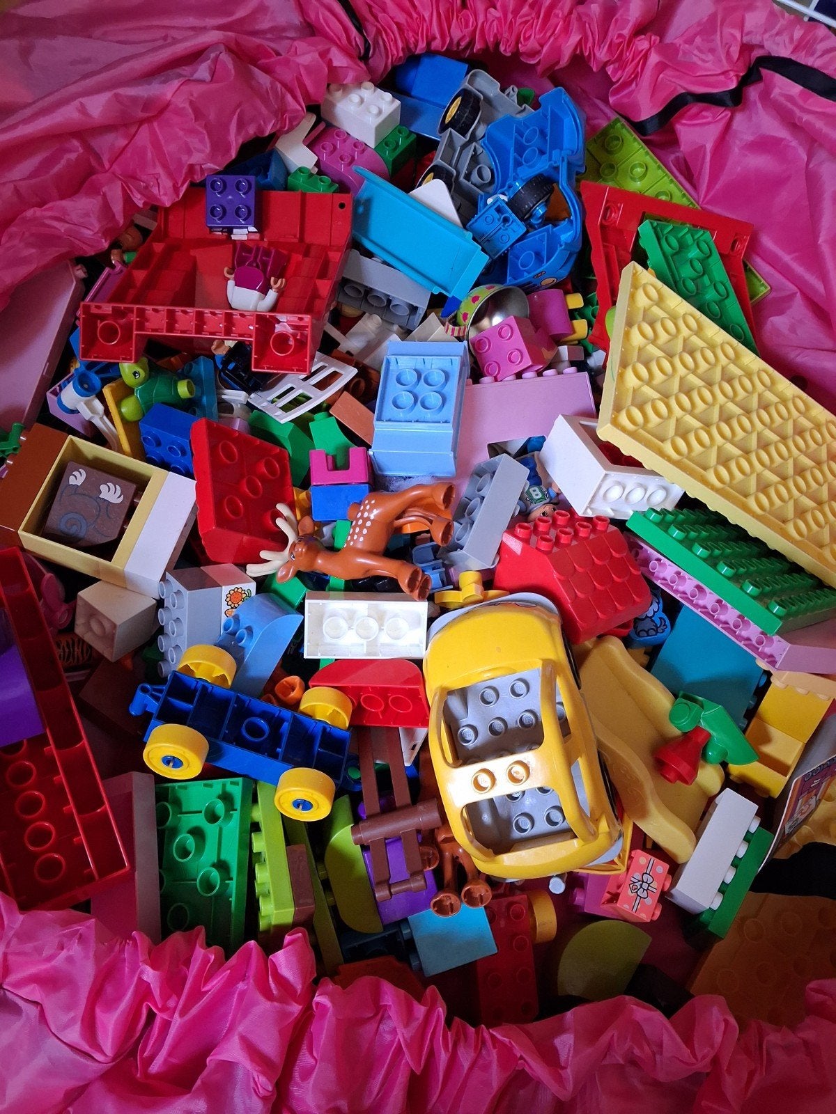Grote partij diverse Lego Duplo bouwstenen en onderdelen, Ophalen, Gebruikt, Losse stenen, Duplo