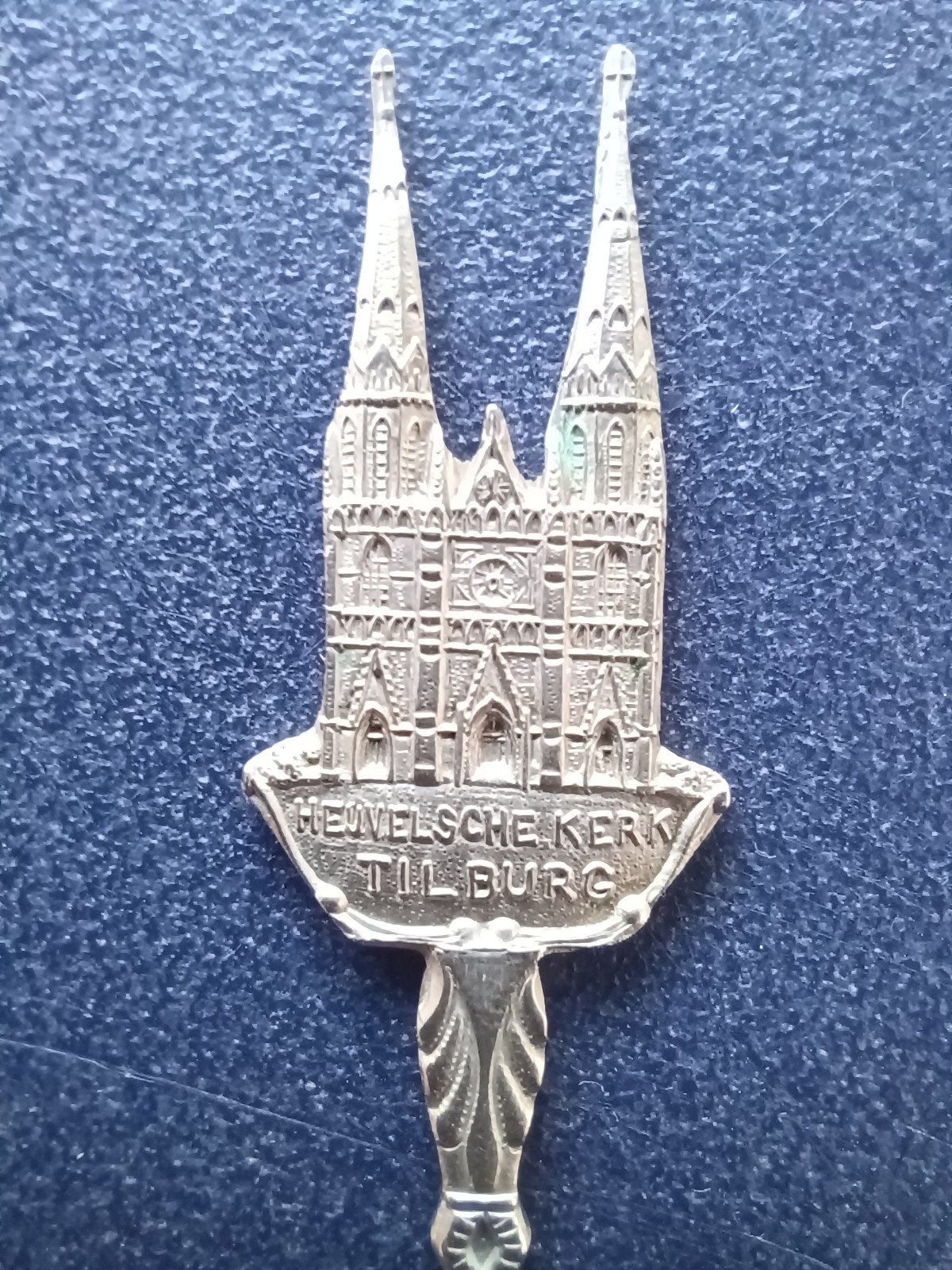Theelepeltje Tilburg Heuvelsche Kerk, Antiek en Kunst, Antiek | Bestek, Ophalen of Verzenden